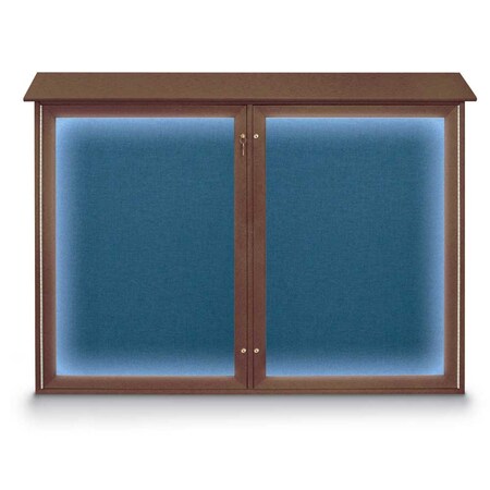 United Visual Products Open Faced Traditional Rounded Corkboard UV645ARC-WHITE-FORBO